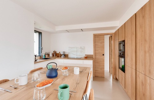 Pleneuf-Val-Andre Casa | 800m de la playa, casa nueva para 10, piscina