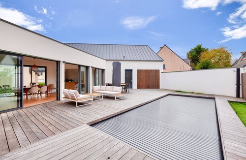Pleneuf-Val-Andre Casa | 800m de la playa, casa nueva para 10, piscina