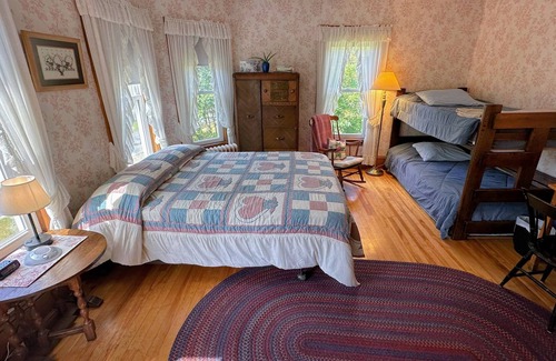 Whitefield Casa | 81JR private 2 bedrooms and 1 bathroom in grand Victorian home in the heart of the Whiite Mountains!