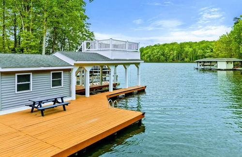 Bumpass Casa | 8BR Lakefront Retreat, Pool, Boat Dock, Hot Tub