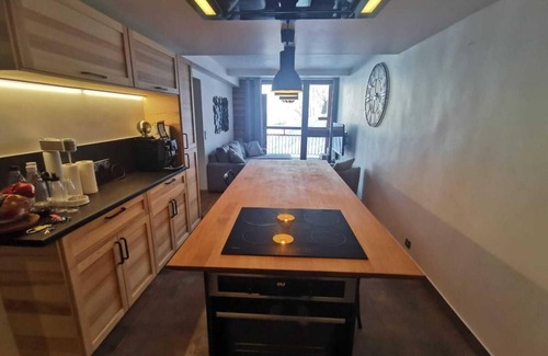 Arc-2000 Apartamento | 8.o piso, vista montaña, balcón, tv, 56m², Les Arcs