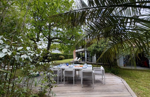 Andernos-les-Bains Chalet De Esquí | 950 m playa – casa arquitecto 4 adultos – 2 niños