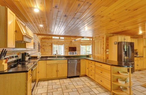 Bolton Landing Cabina | A-Frame Log Home w/ Game Room Near Lake George!