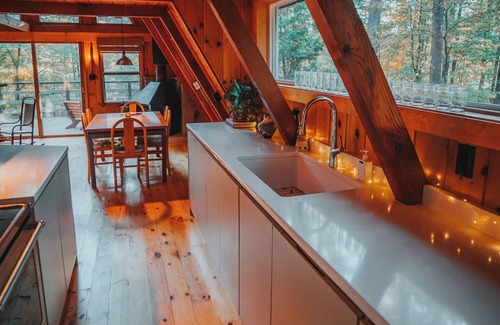 Jay Cabina | A-frame w/ sauna near Whiteface & Lake Placid, NY