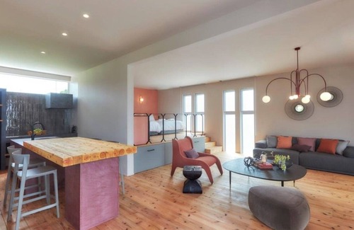 Karimata Casa | A luxurious inn with a coralcolored interiorEmer / Miyakojima Okinawa
