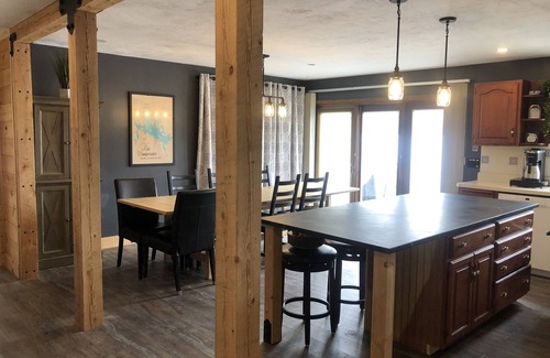 Alton Bay Casa | A quiet cove, the sunset and a sandy beach, on Lake Winnipesaukee