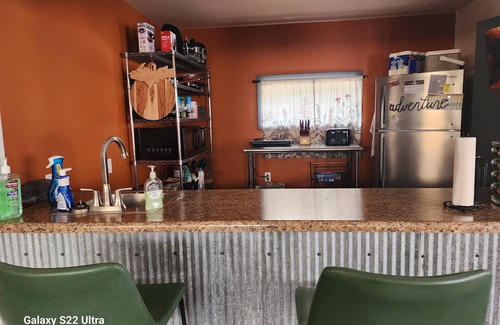 Houghton Casa | A unique "flat" type of space with easy access, plenty of parking, on trail #3.