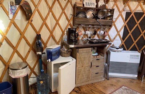 Cumberland Center Casa | A yurt in the trees. Close to Portland but close to nature. Treeyurt Maine