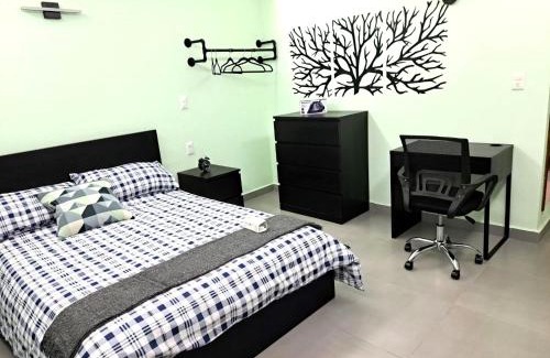 Cuautitlán Izcalli Apartamento | A02 SUITE BLACK para 1 a 2 personas, Especialistas en CORTAS, MEDIANAS Y LARGAS ESTANCIAS en IZCALLI TEPOTZOTLAN perfecto para Familias, Turistas, Contratistas, Estudiantes, Empresas A sólo 5 min Izcalli 5 min Esmeralda 20 min Satélite 25 min AIFA