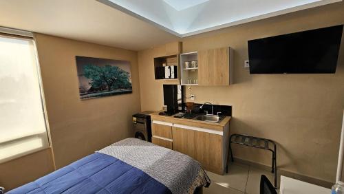 Cuautitlán Izcalli Apartamento | A25 SUITE WHITE para 1 a 2 personas, CORTAS, MEDIANAS, LARGAS ESTANCIAS, en IZCALLI TEPOTZOTLAN perfecto para Familias, Turistas, Contratistas, Estudiantes, Empresas A sólo 5 min Izcalli 5 min Esmeralda 20 min Satélite 25 min AIFA