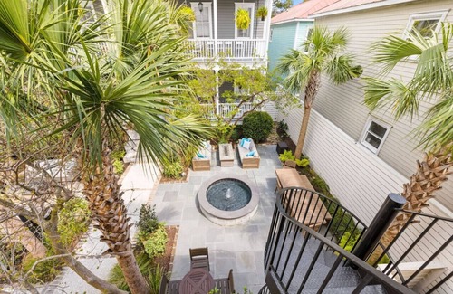 Downtown Charleston Casa | A4 at Saint Philip Square, One Block to King, Top Floor Courtyard View Apartment
