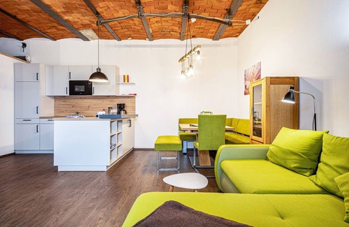 Christazhofen Apartamento | Apartamento vacacional sin barreras "Käserei" con terraza privadas y Wi-Fi