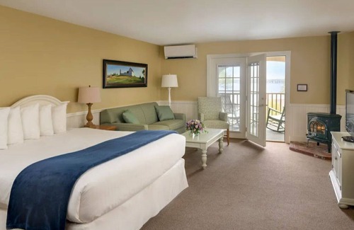 Boothbay Harbor Cabina | ADA Rm | Ocean Peek+Porch+FP | No Hidden Fees