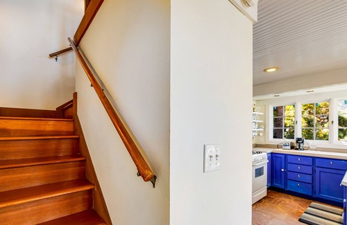 Old Town Cabaña | Adorable waterfront cottage with private hot tub, deck, & wood stove