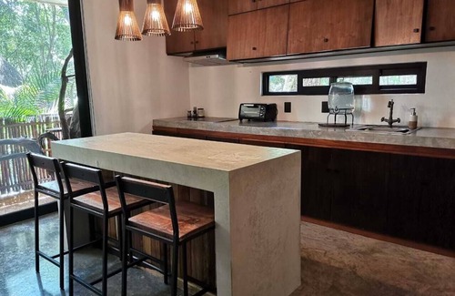 Chemuyil Apartamento | Agua & Selva Luxury loft in the mayan Jungle
