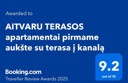 Klaipeda District Municipality Casa | AITVARU TERASOS apartamentai pirmame aukšte su terasa į kanalą