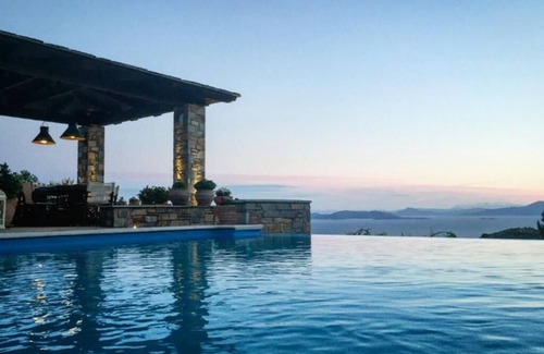 Milies Villa | Villa Akrolithos - Piscina privada│Vista impresionante│Confort lujoso