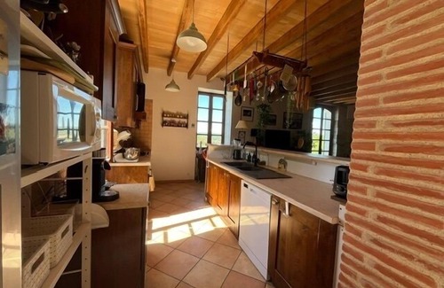 Penne-d'Agenais Casa | Al Bioule - Maison climatisée avec piscine