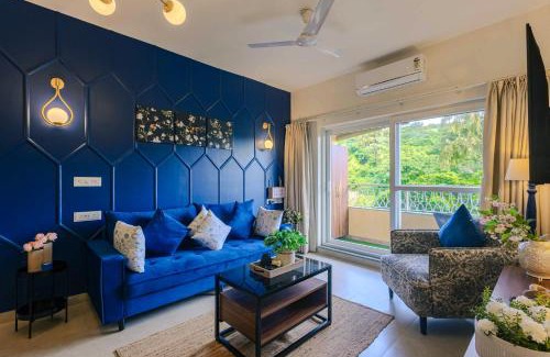 Candolim Apartamento | Alaya Stays 1 BHK with Balcony & Pool - Veera Marina