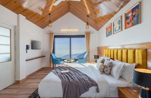Mussoorie Villa | Alaya Stays Evara Serene 4 BHK Hill Retreat with Balcony, Fireplace & Scenic Views