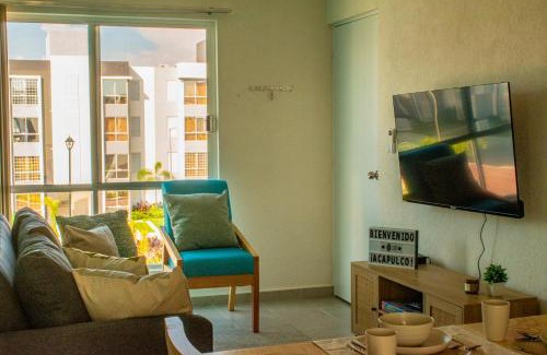 Acapulco Apartamento | Alberca, Playa Cercana & Club de Playa opcional -Departamento E13D302
