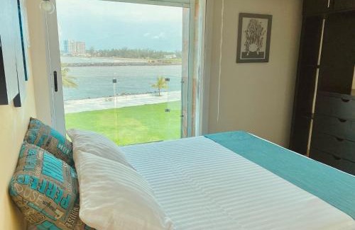 Boca del Río Apartamento | Alberca privada, vista al mar, frente playa foro boca