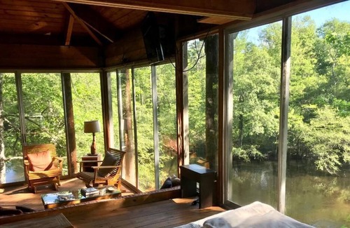 Canadys Casa | Todo Glass River House Con vistas Edisto río