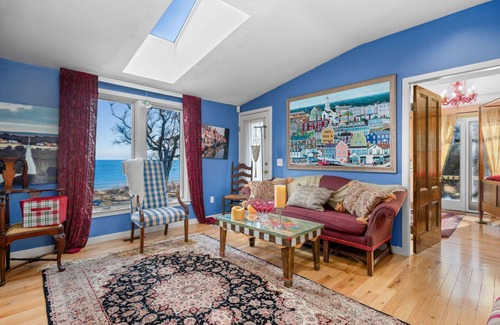 Sagamore Beach Casa | All the amenities of a vacation rental with colorful artwork, whimsical bedrooms and decor to match