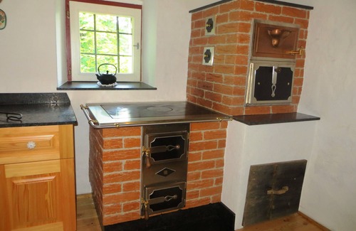 Sankt Egidi Cabina | Almhütte Bauernhof Mandl con "olla caliente" y estanque