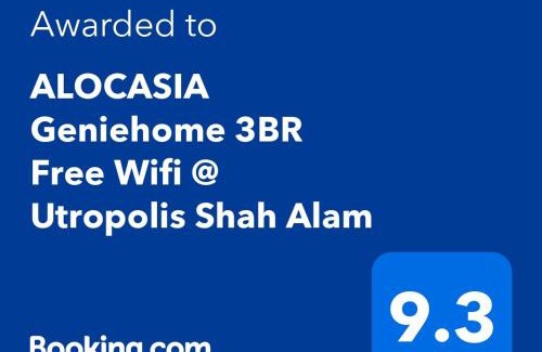 Shah Alam Apartamento | ALOCASIA Geniehome 3BR Free Wifi @ Utropolis Shah Alam