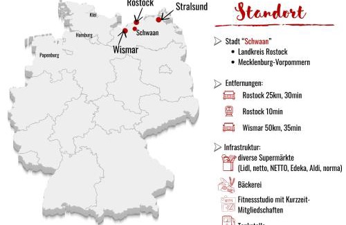 Oberdorla Apartamento | Alter Bahnhof Schwaan - Monteurswohnungen