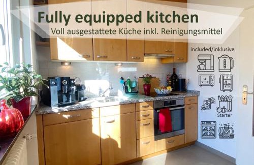 Binningen Apartamento | Amabello Apartment Colorful Art; 15-20 min von Basel, Bahnhof, Flughafen