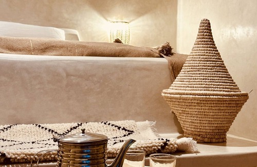 Mirleft Apartamento | Amazigh Home ist 5 Minuten vom Strand Entfernt, Apartment mit Terrasse