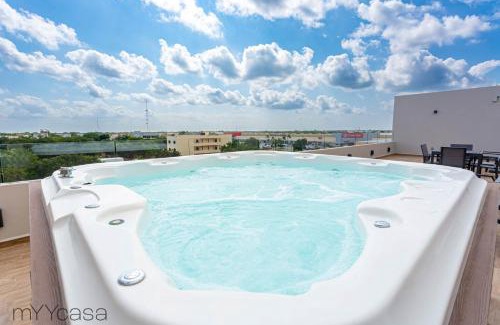 Ejidal Apartamento | Amazing Apt. w/Pool & Jacuzzi in Playa del Carmen