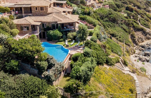 Cala Caterina Villa | Increíble Villa frente al mar desde arriba Bellas playa de arena y cristalinas aguas del mar