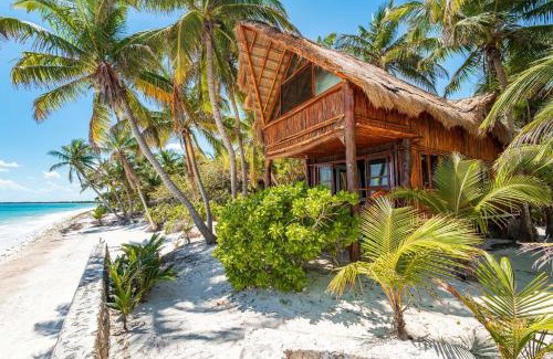 Chacchoben Casa | Amazing ECO Palapa at Private Beach in Sian Kaan.