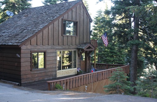 Tahoma Cabina | Increíble cabaña de Tahoe: paseo a la playa de arena