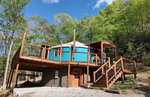 Brevard Casa | Amid the forest in the Land of the Waterfalls. Unique stay in Yurt on homestead
