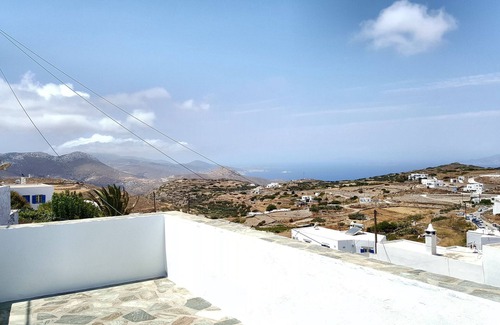 Amorgos Town Apartamento | Amorgos Meltemi apartamento habitación 2 - vista panorámica
