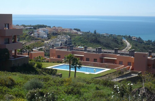 Manilva Apartamento | Apartamento andaluz, vista al mar, piscina !!