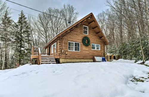 Andover Casa | Andover Cabin Retreat with Hot Tub and Fireplace!