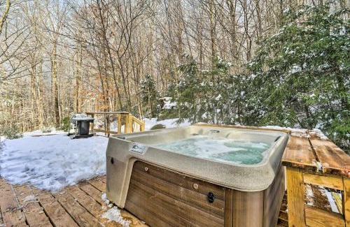 Andover Casa | Andover Cabin Retreat with Hot Tub and Fireplace!