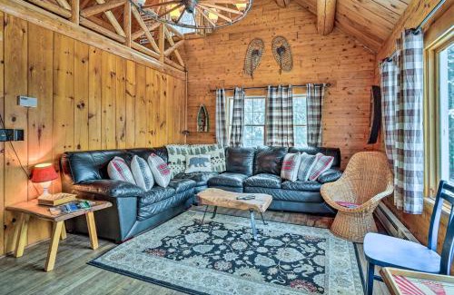 Andover Casa | Andover Cabin Retreat with Hot Tub and Fireplace!