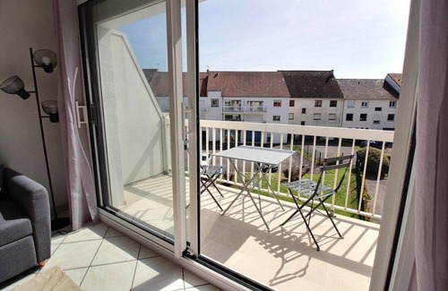 Hardelot-Plage Apartamento | Annonce Professionnelle. T2 Cabine Avec Balcon, 4 Personnes au Coeur de la Ville et à Deux Pas..
