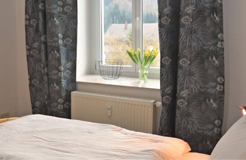 Grunhainichen Villa | Apartamento con encanto cerca de Borstendorf con una gran terraza