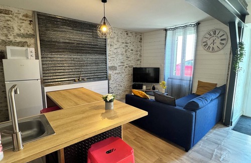 La Bernerie-en-Retz Apartamento | Apart 50m² 5 pers 2 habitaciones Centro-Estación-Playa a pie