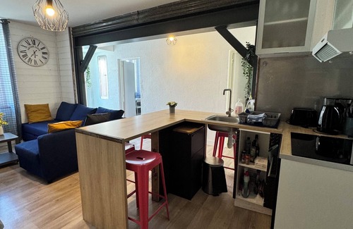 La Bernerie-en-Retz Apartamento | Apart 50m² 5 pers 2 habitaciones Centro-Estación-Playa a pie