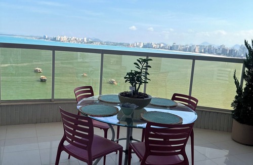 Southeast Region Apartamento | Apart de Luxo de frente para a PRAIA DO MORRO! 4 suítes, 3 vagas, ar cond, WIFI