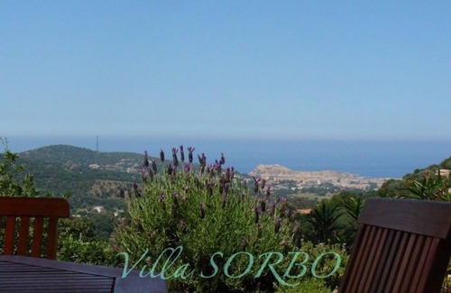 Santa-Reparata-di-Balagna Apartamento | Apartment in Villa Sorbo with sea view