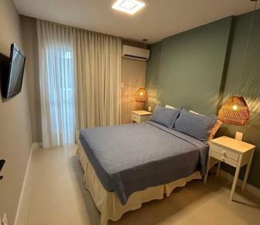 Centro Apartamento | Apart Guarapari Residence Charmoso e Finamente Decorado! Quadra do Mar
